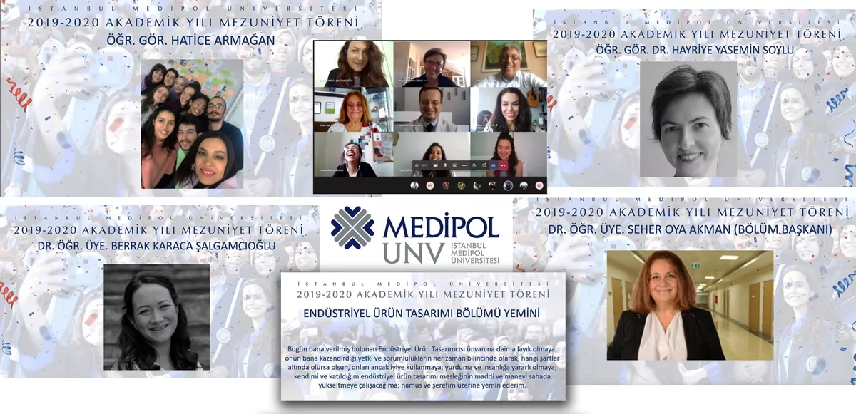 Medipol Üniversitesi Endüstriyel Tasarım Bölümü Online Mezuniyet Töreni